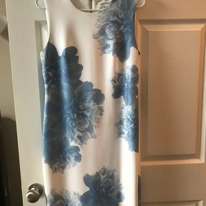 Calvin Klein Blue and White Floral Dress